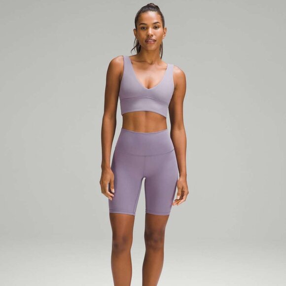 lululemon Align V-Neck Bra *Light Support, A/B Cup • Size 8 • Purple Ash - Picture 7 of 7